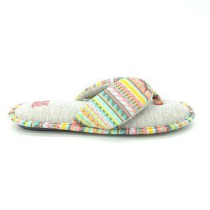Muk Luks Womens‎ Cushioned Fabric Thong Size S (5-6) NEW